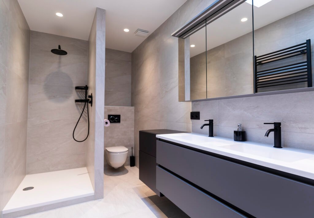 Badkamer XL tegelwerk